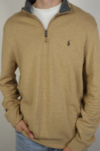 Ralph Lauren trui met kwart rits - L