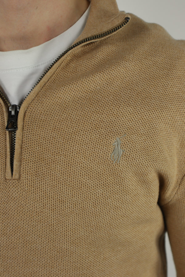 Ralph Lauren trui met kwart rits - S