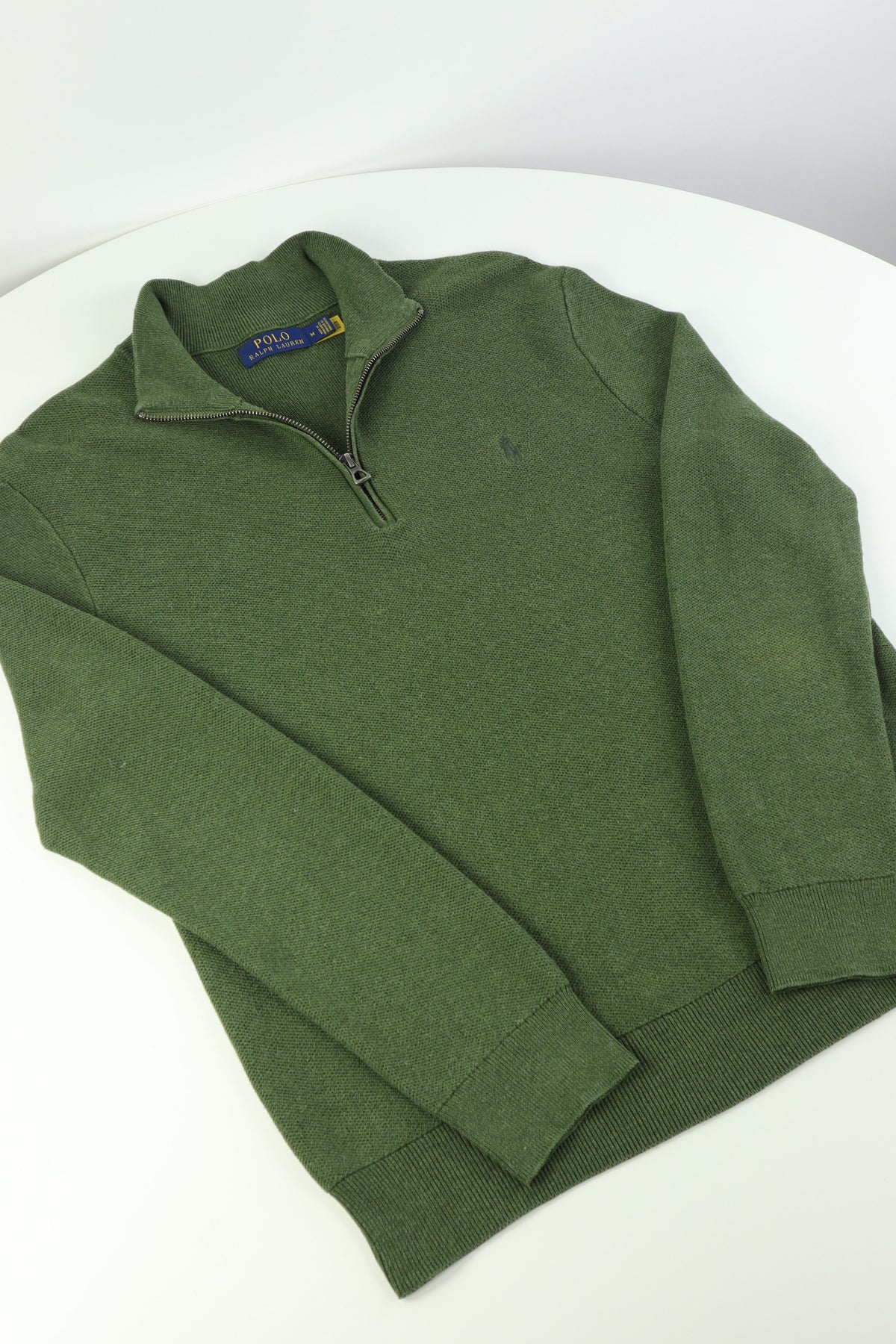 Ralph Lauren trui met kwart rits - S