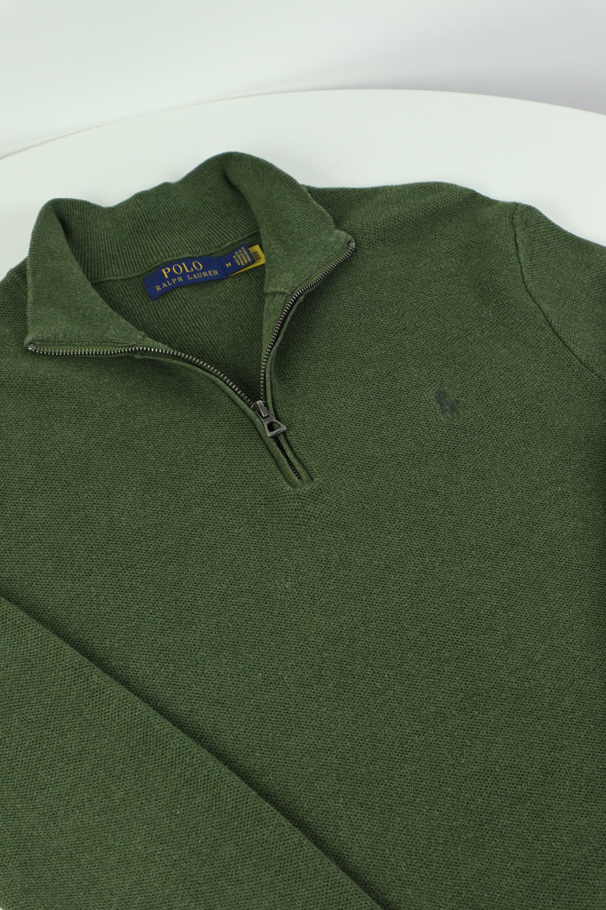 Ralph Lauren trui met kwart rits - S