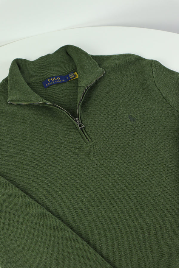 Ralph Lauren trui met kwart rits - S