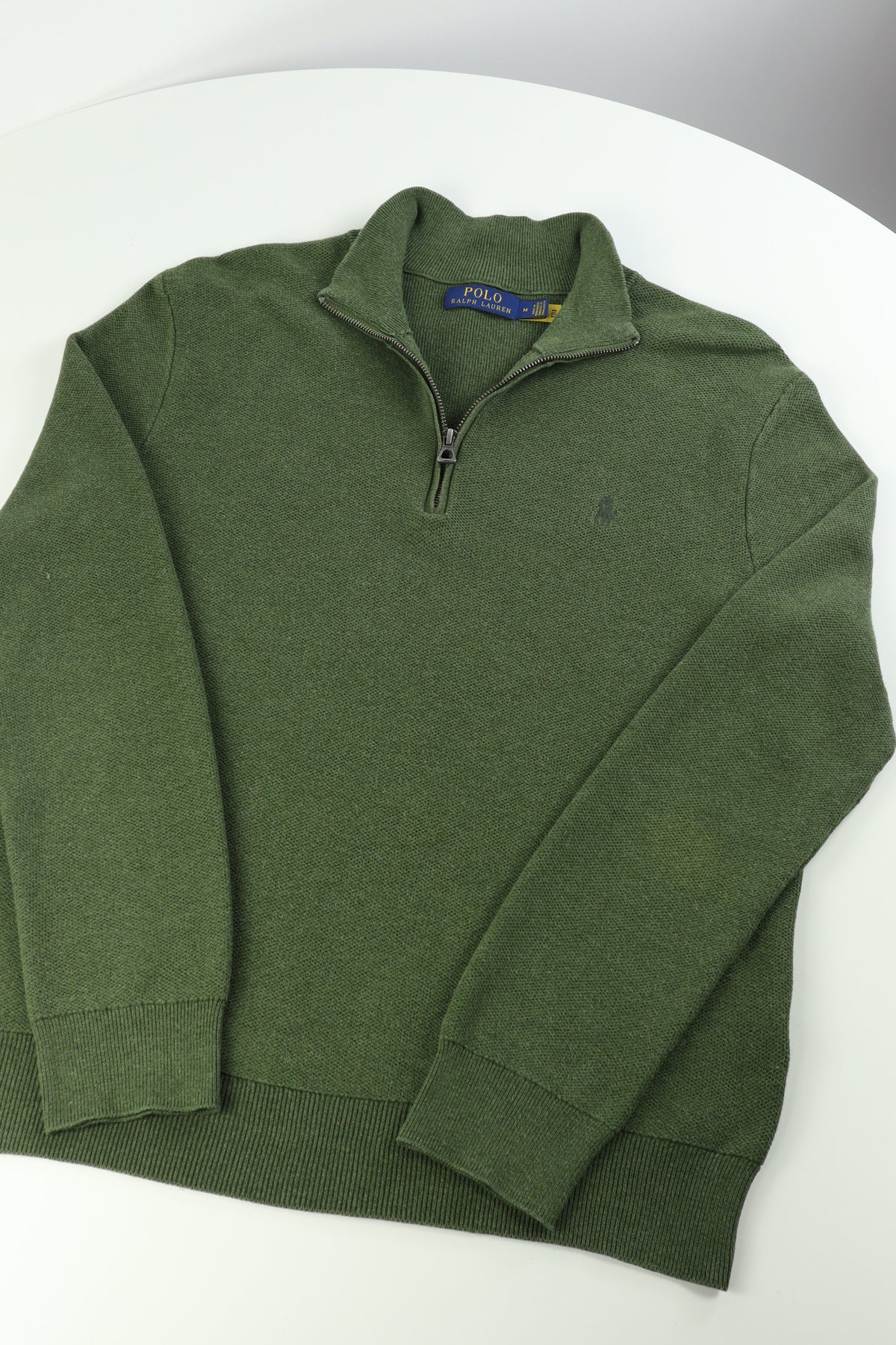 Ralph Lauren trui met kwart rits - S