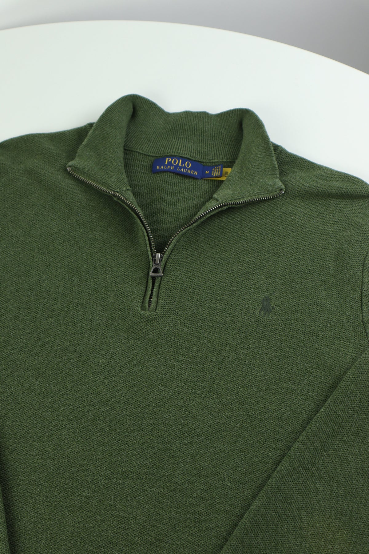 Ralph Lauren trui met kwart rits - S