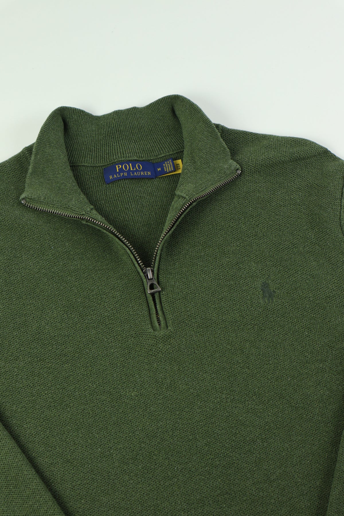 Ralph Lauren trui met kwart rits - S