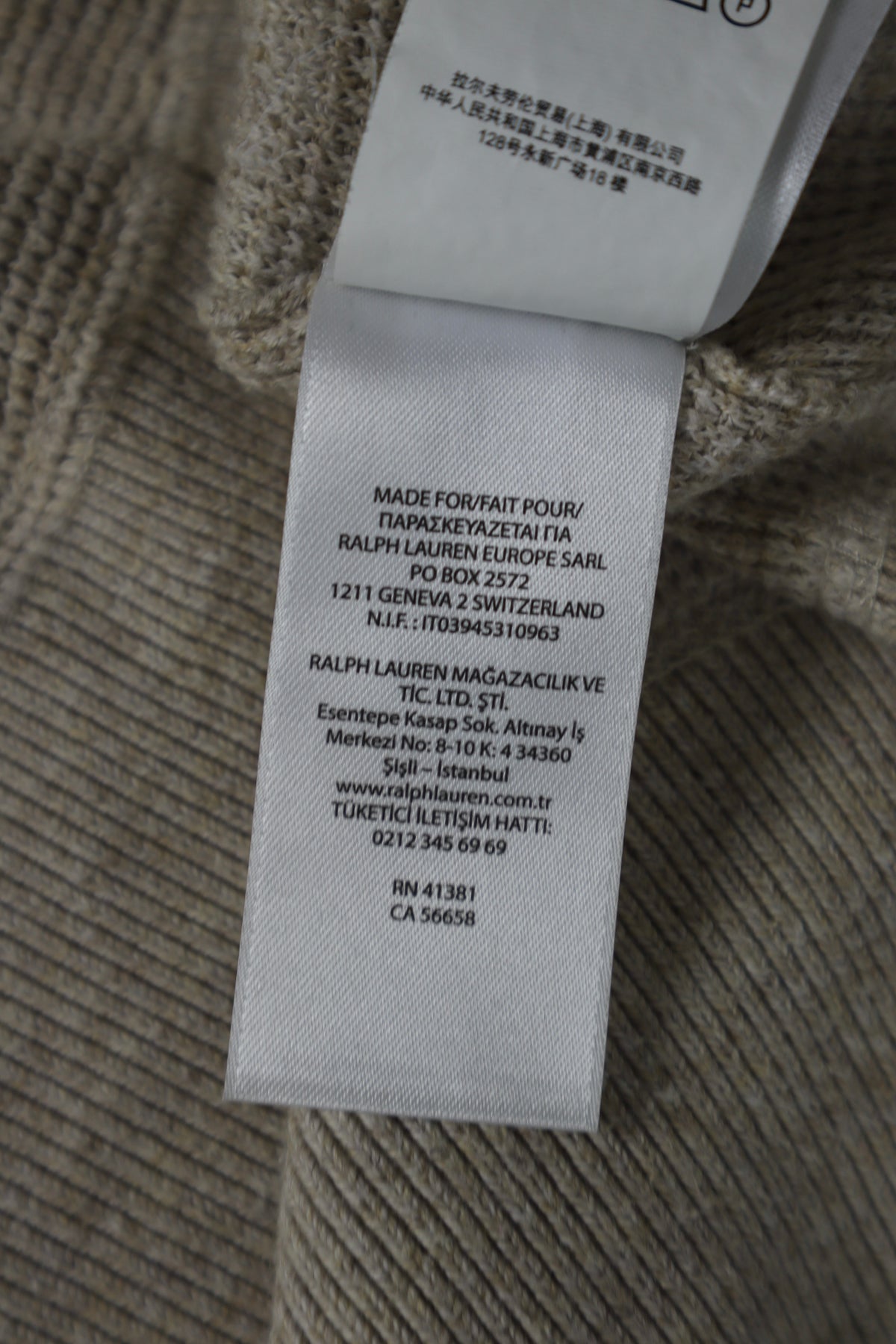 Ralph Lauren trui met ronde hals - S