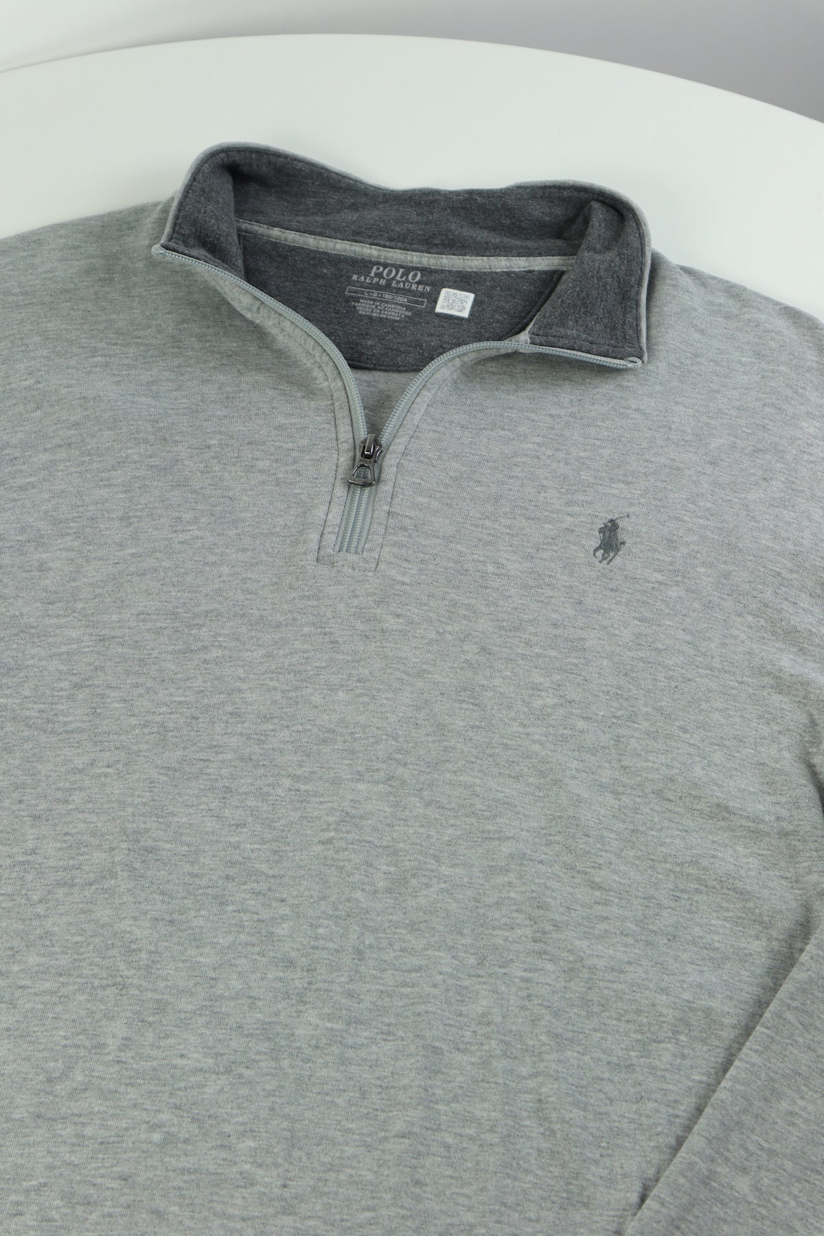 Ralph Lauren trui met kwart rits - L