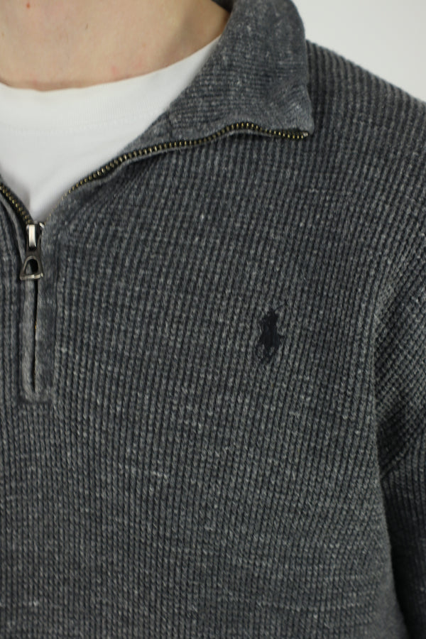 Ralph Lauren trui met kwart rits - M