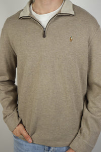Ralph Lauren trui met kwart rits - M