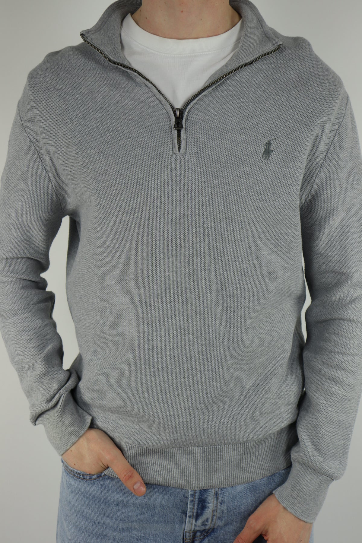 Ralph Lauren trui met kwart rits - S