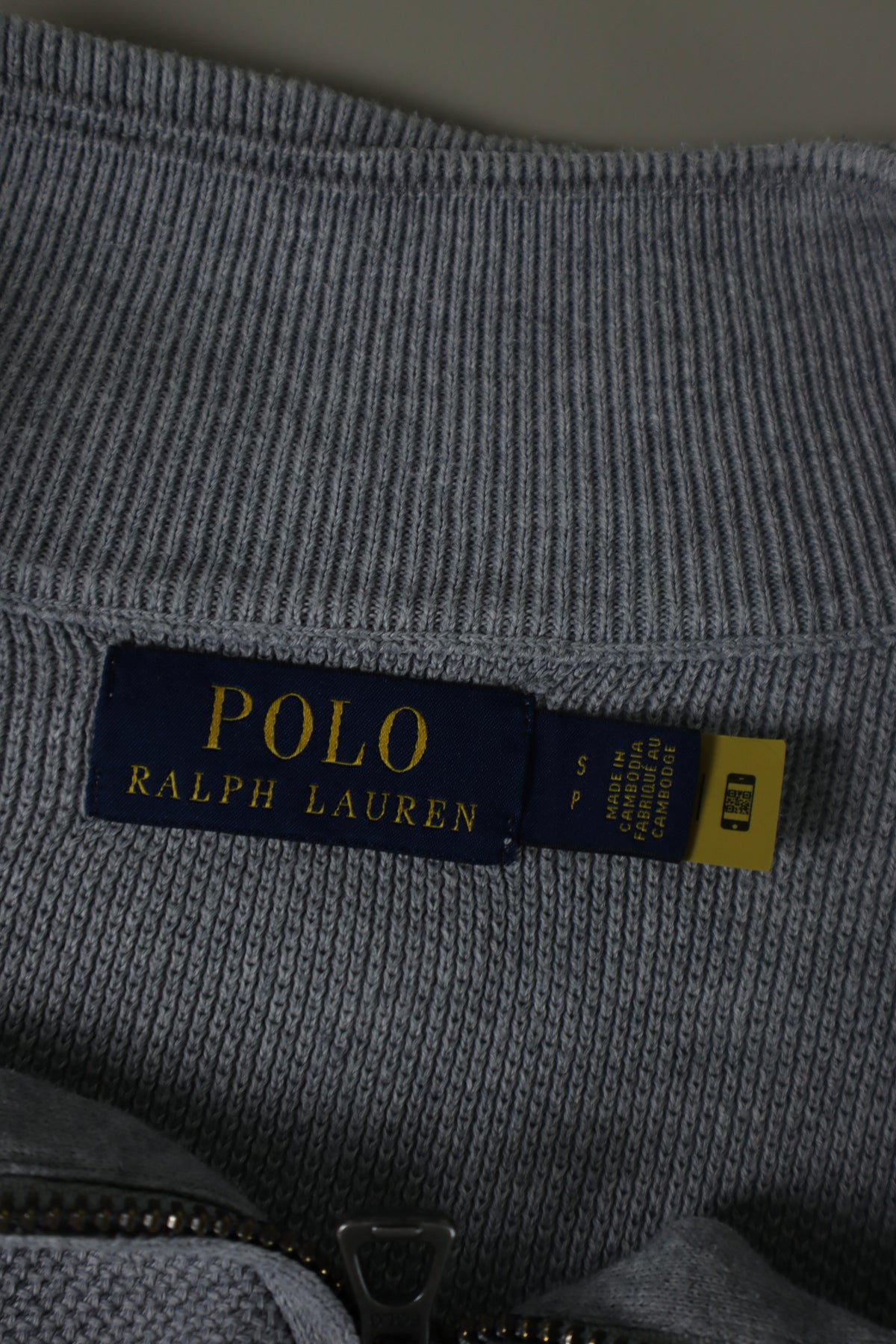 Ralph Lauren trui met kwart rits - S