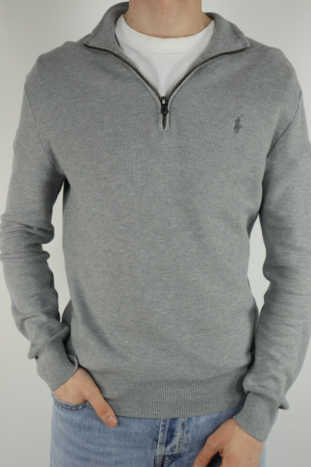 Ralph Lauren trui met kwart rits - S