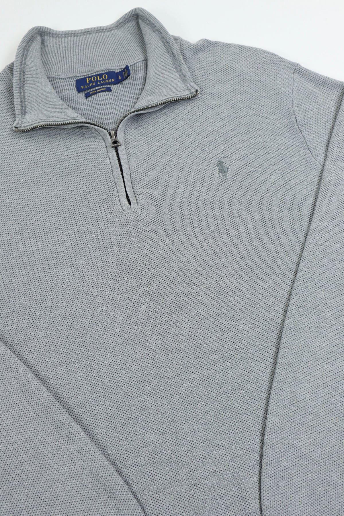 Ralph Lauren trui met kwart rits - M