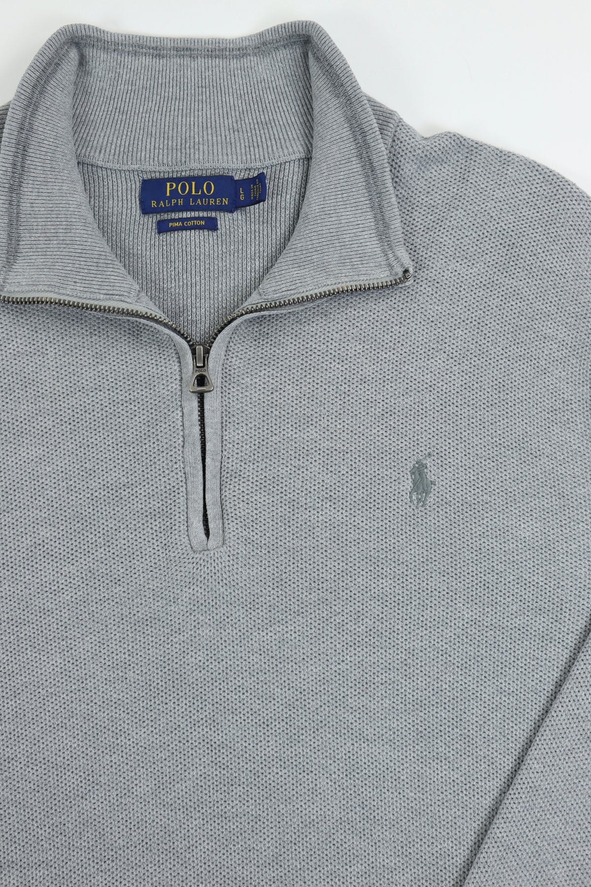 Ralph Lauren trui met kwart rits - M
