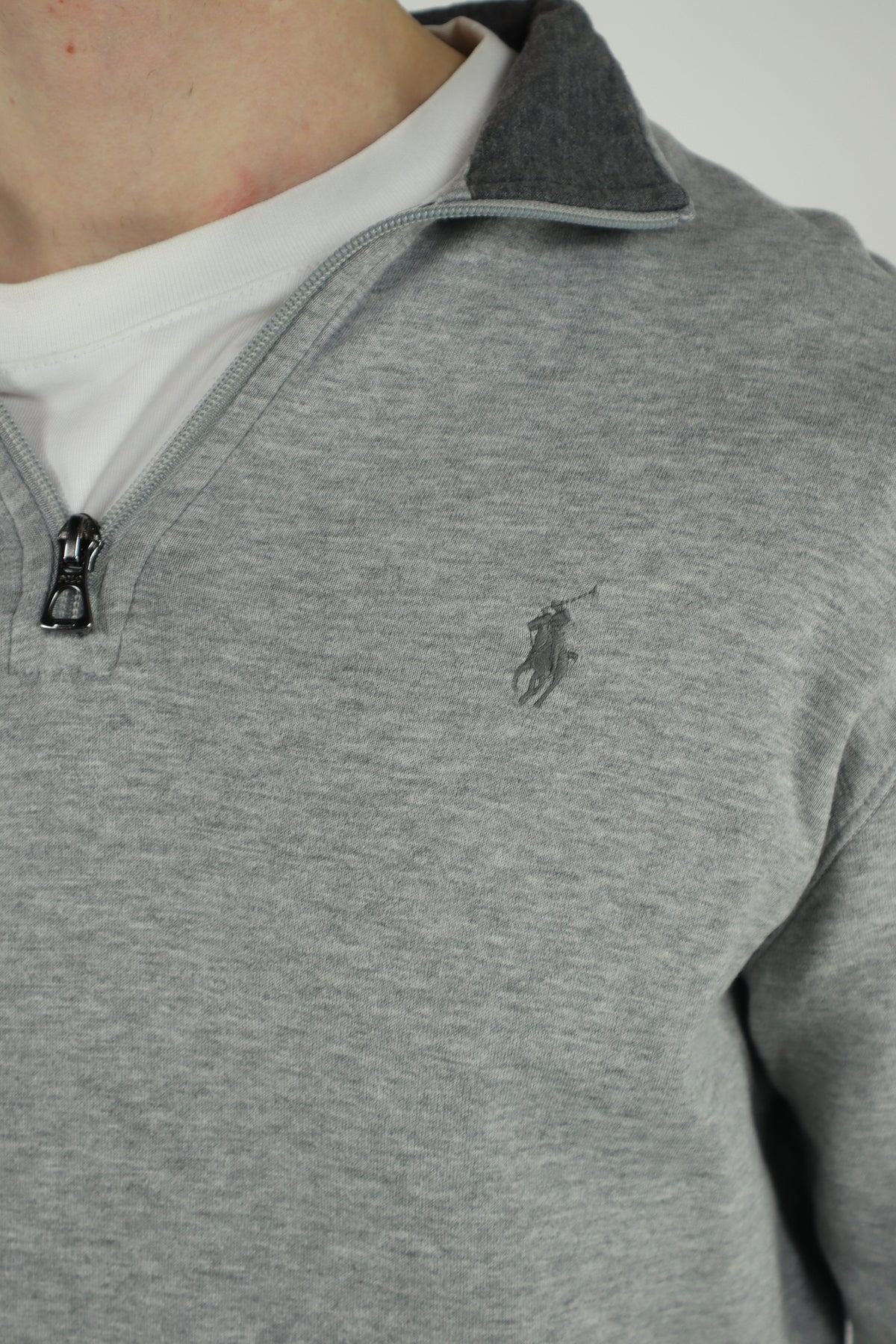Ralph Lauren trui met kwart rits - S