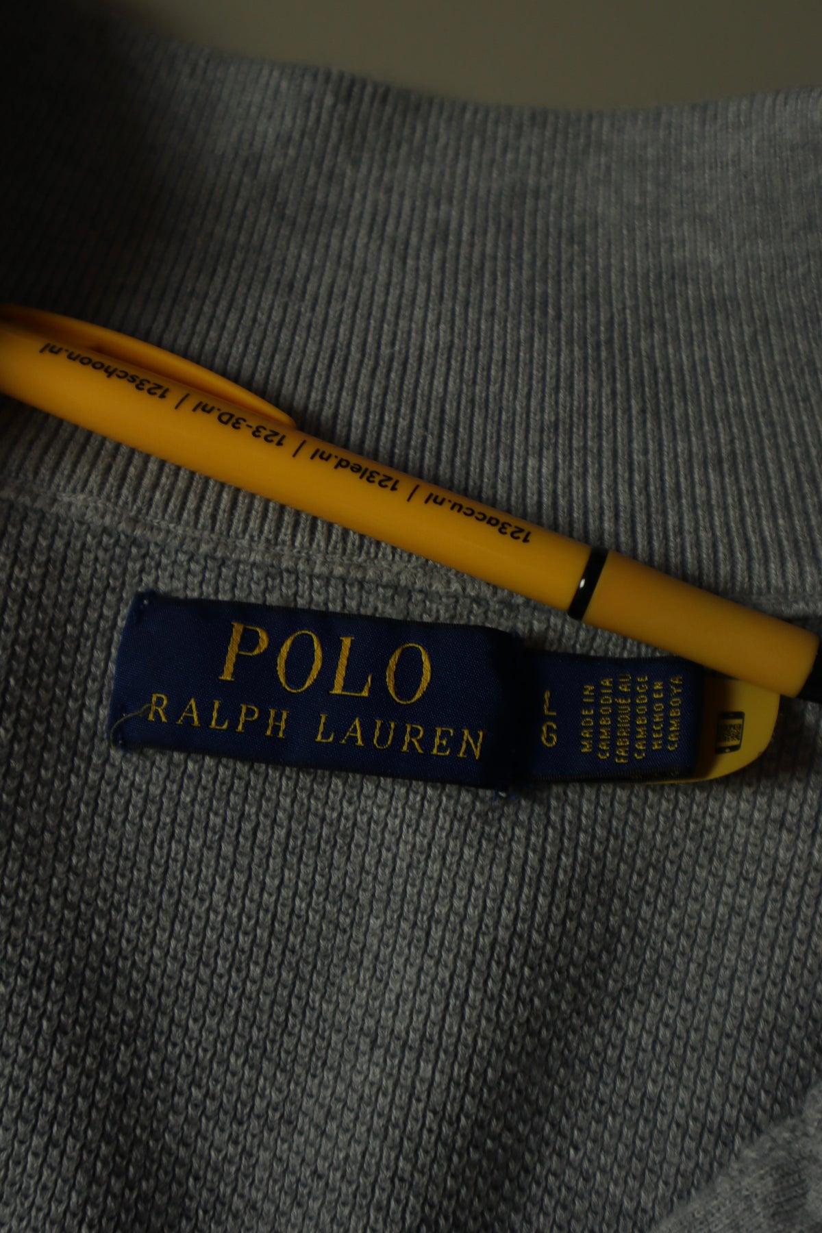 Ralph Lauren trui met kwart rits - L