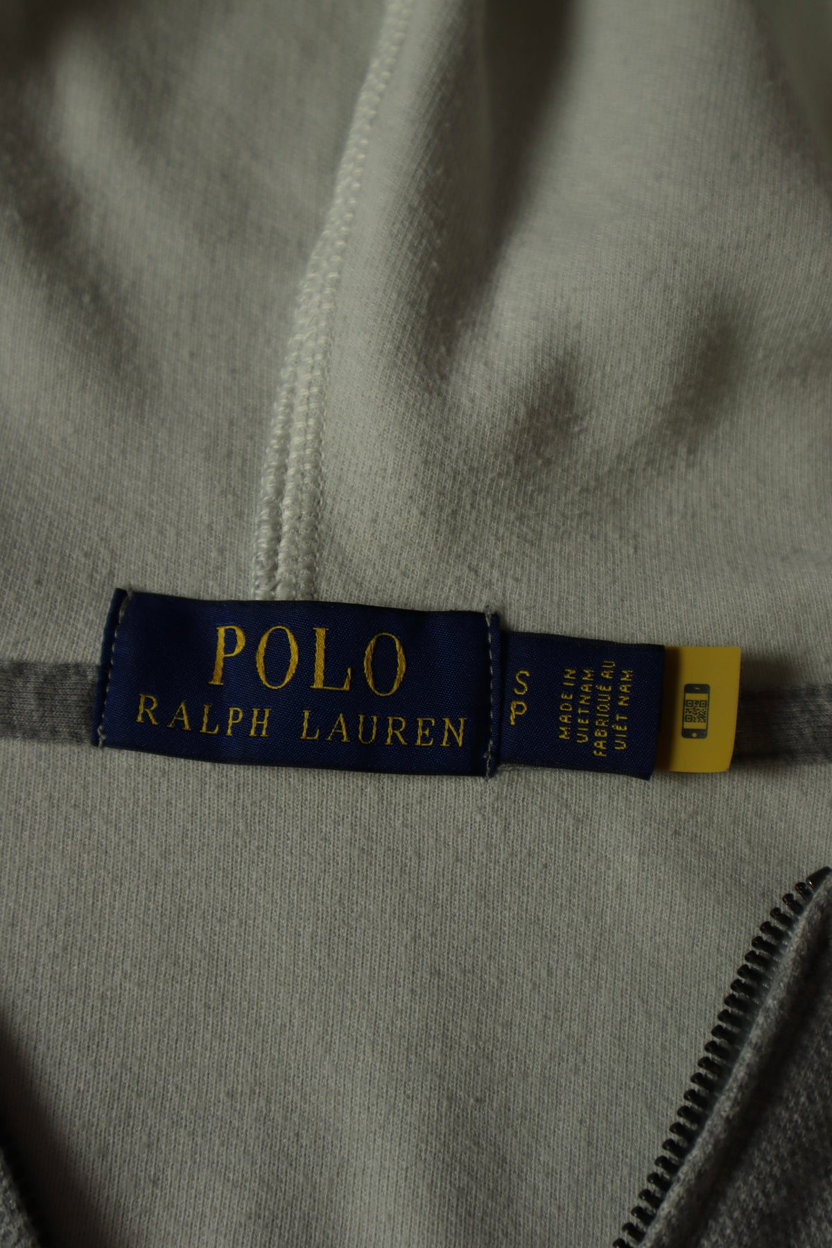 Ralph Lauren hoodie met kwart rits - S