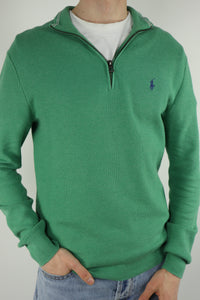 Ralph Lauren trui met kwart rits - M