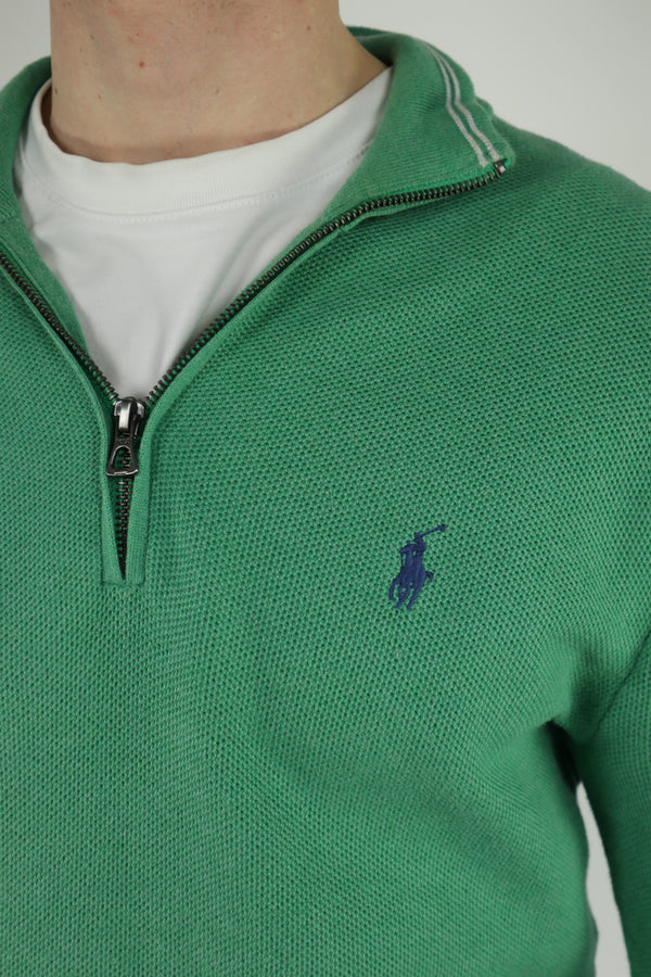Ralph Lauren trui met kwart rits - M