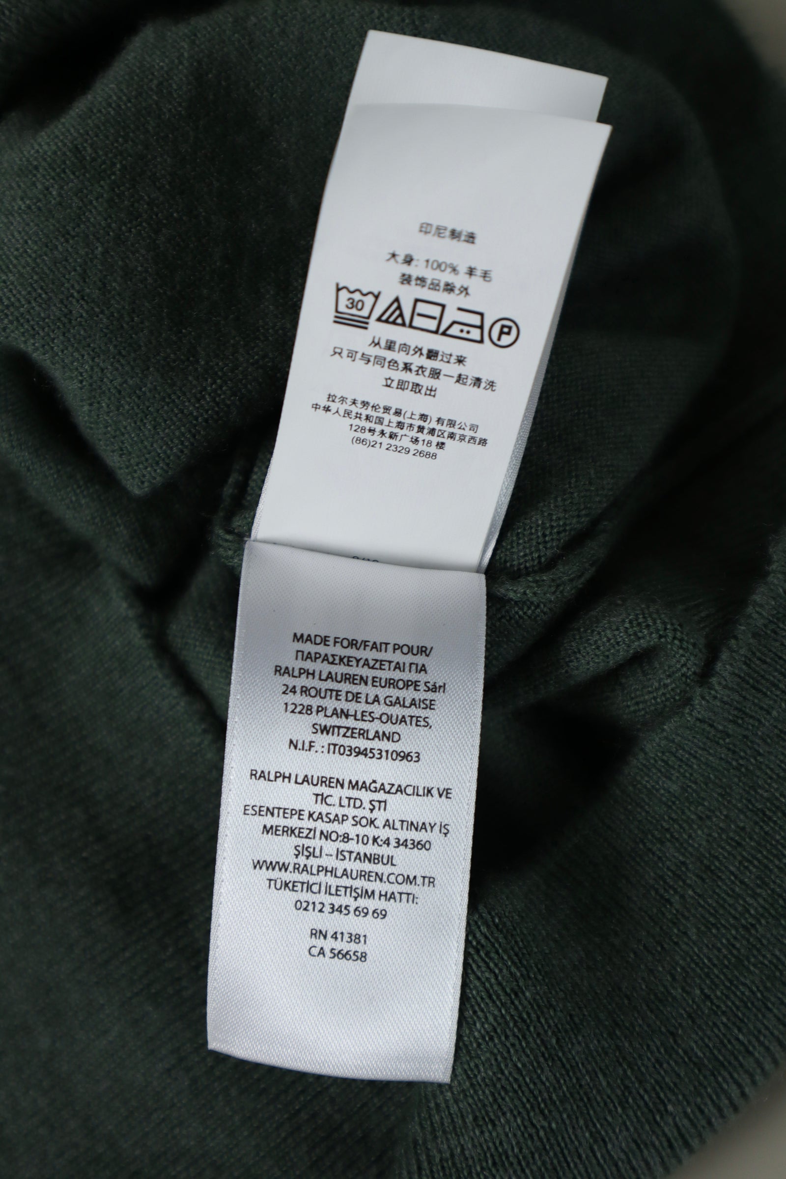 Ralph Lauren trui met ronde hals - S