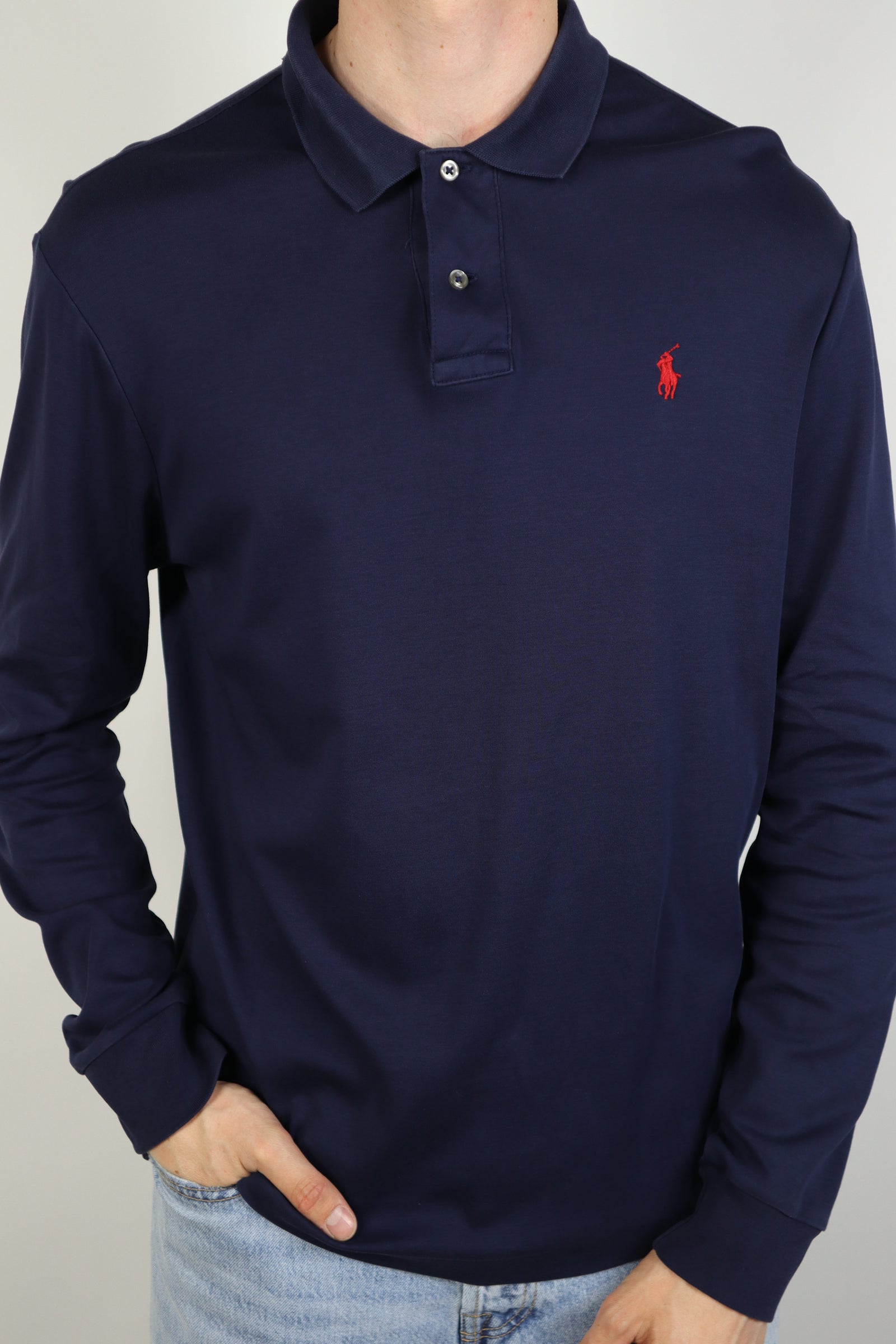 Ralph Lauren polo lange mouw - L