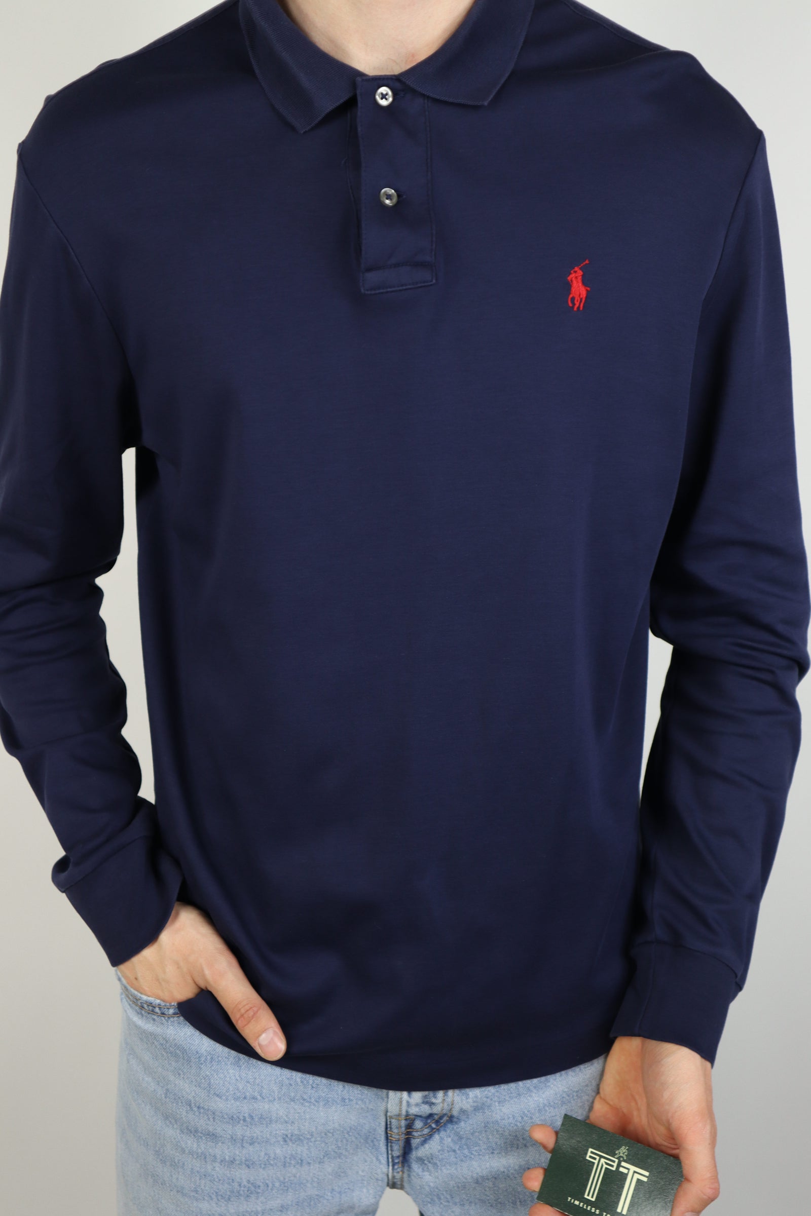 Ralph Lauren polo lange mouw - L
