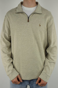 Ralph Lauren trui met kwart rits - L