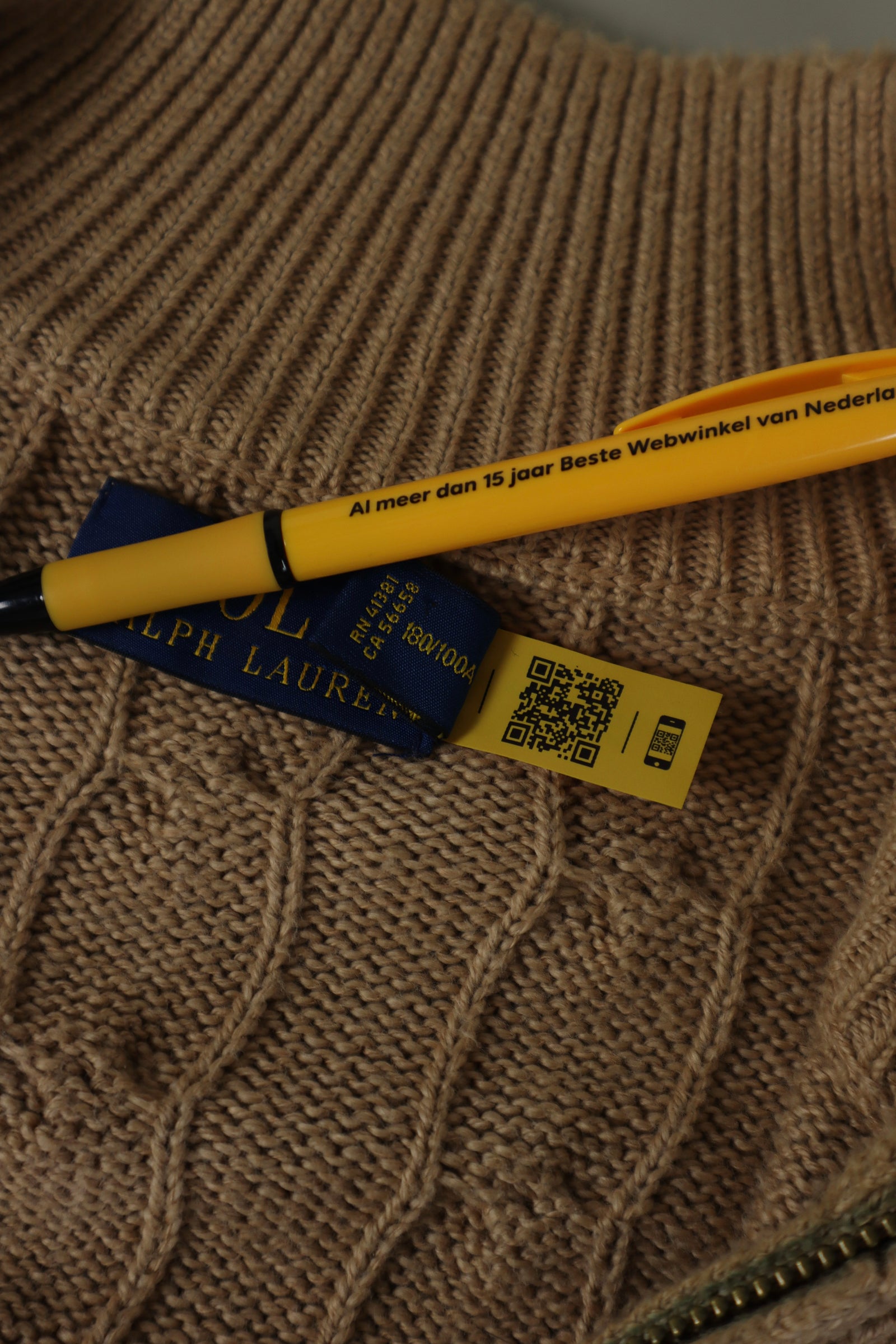 Ralph Lauren kabel quarter zip - L