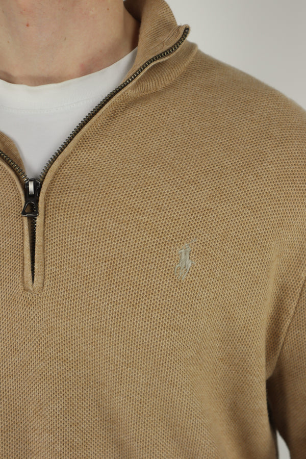 Ralph Lauren trui met kwart rits - L