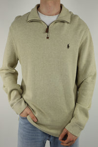 Ralph Lauren trui met kwart rits - L