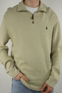 Ralph Lauren trui met kwart rits - L