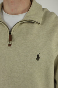 Ralph Lauren trui met kwart rits - L