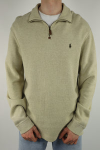 Ralph Lauren trui met kwart rits - L