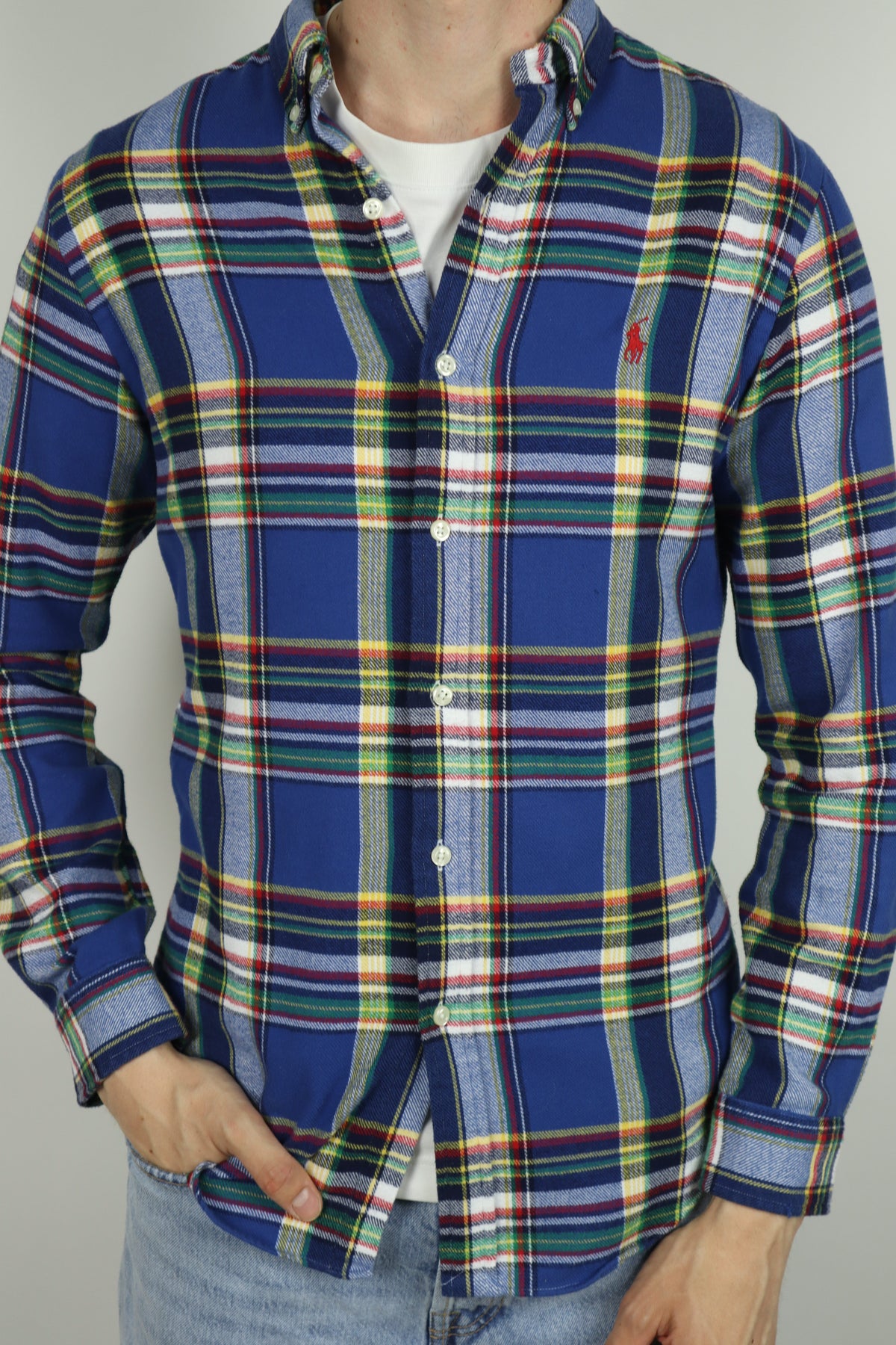 Ralph Lauren stoffen/flanel overhemd - S