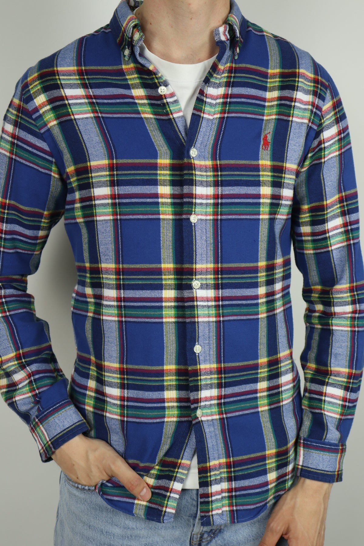 Ralph Lauren stoffen/flanel overhemd - S