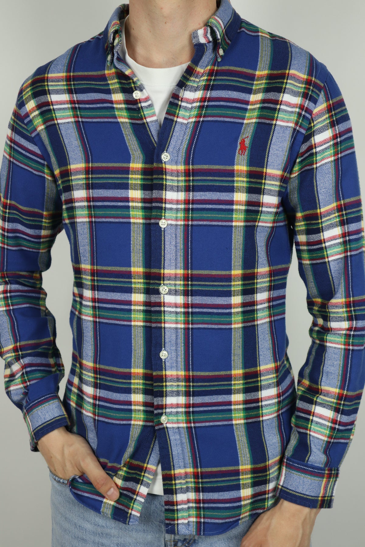 Ralph Lauren stoffen/flanel overhemd - S