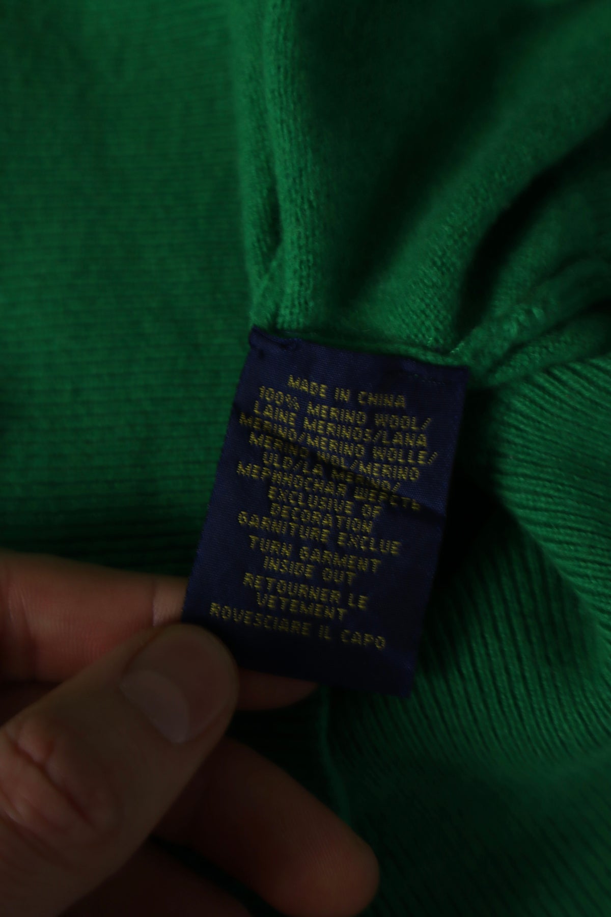 Ralph Lauren merino wollen trui - M
