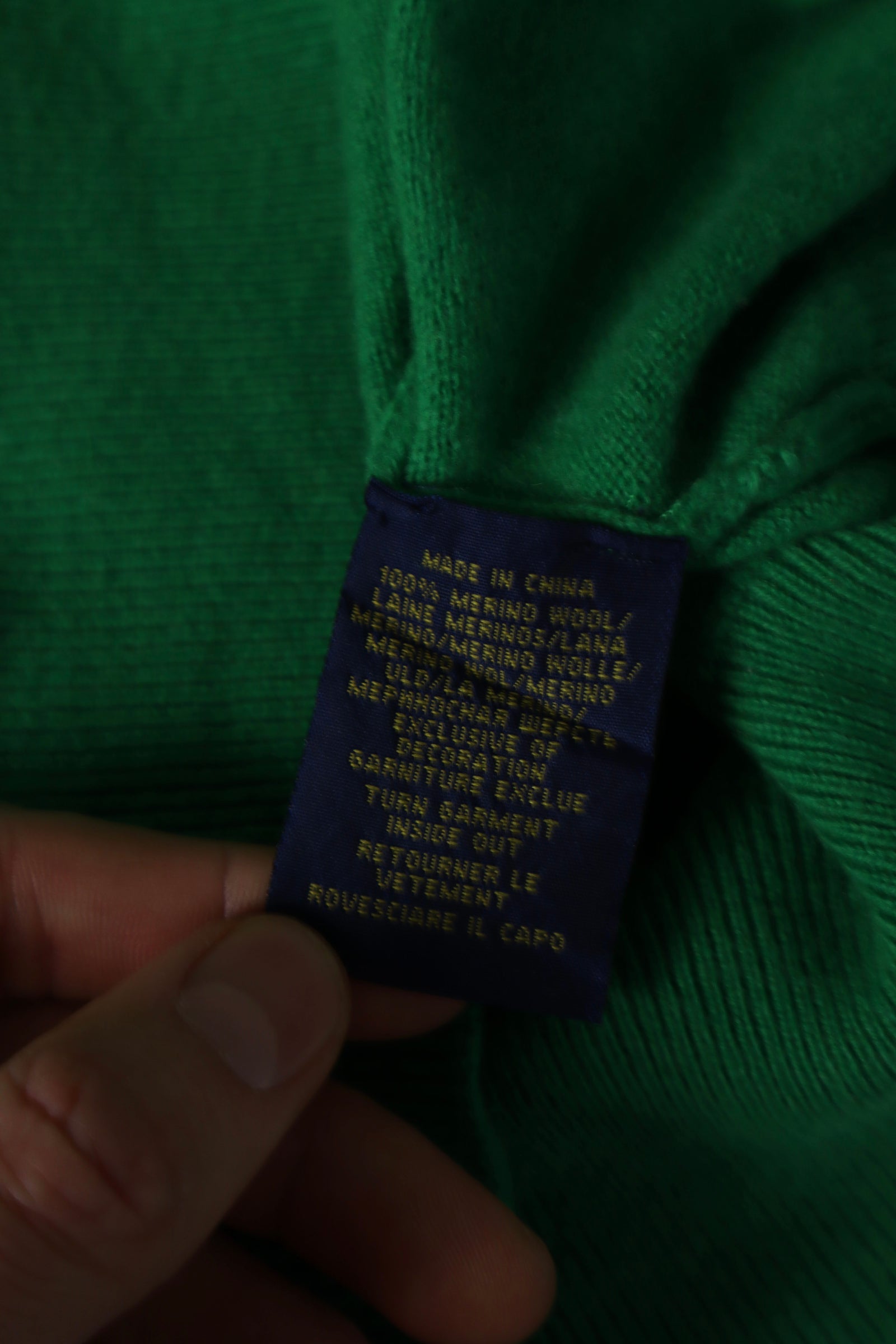 Ralph Lauren merinowollen trui - M
