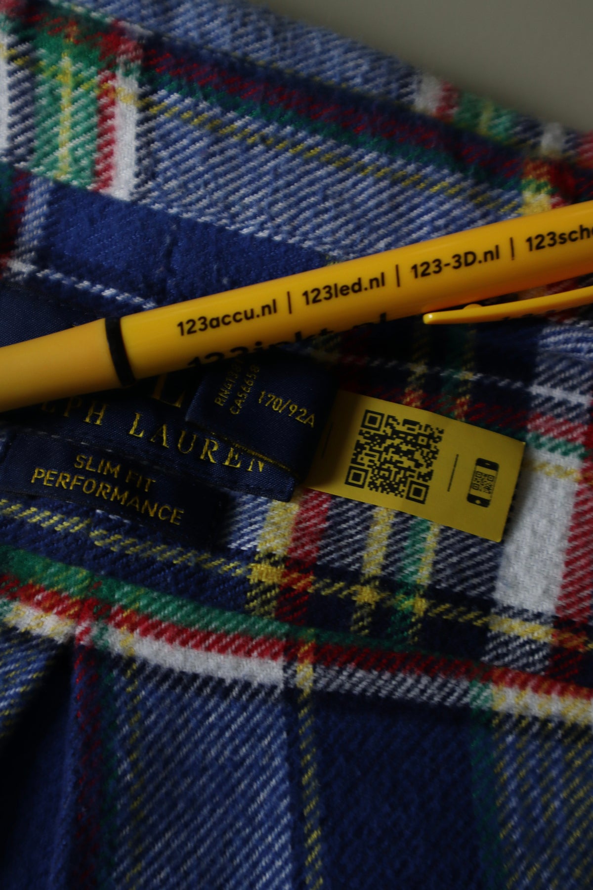 Ralph Lauren stoffen/flanel overhemd - S