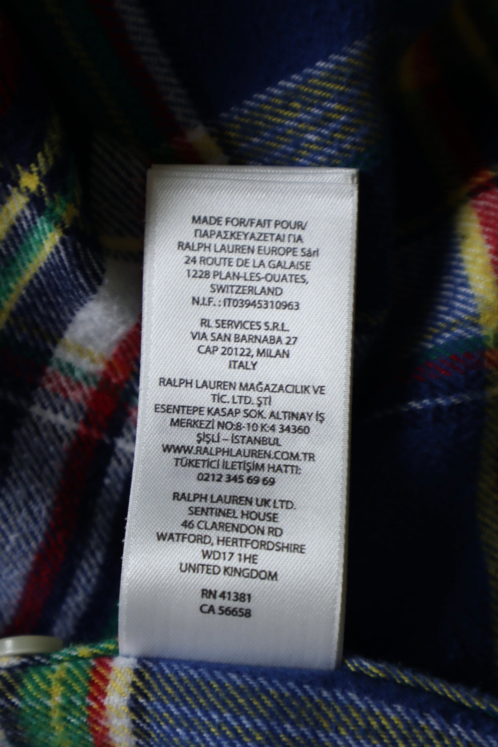 Ralph Lauren flanellen overhemd - S