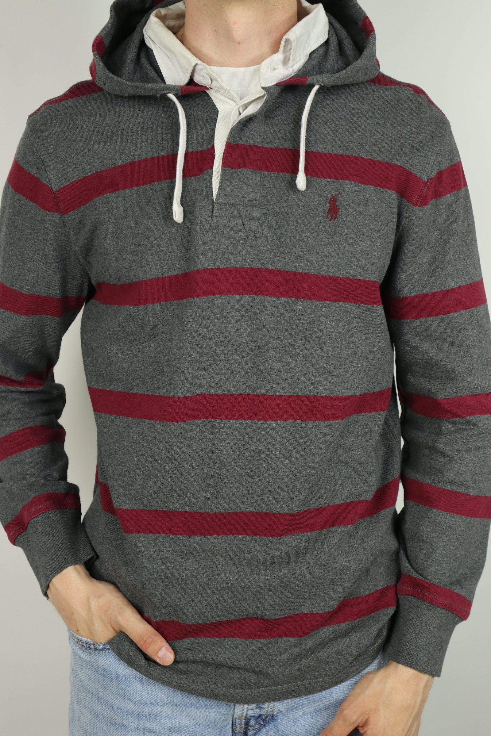 Ralph Lauren rugby polo sweater met capuchon - M