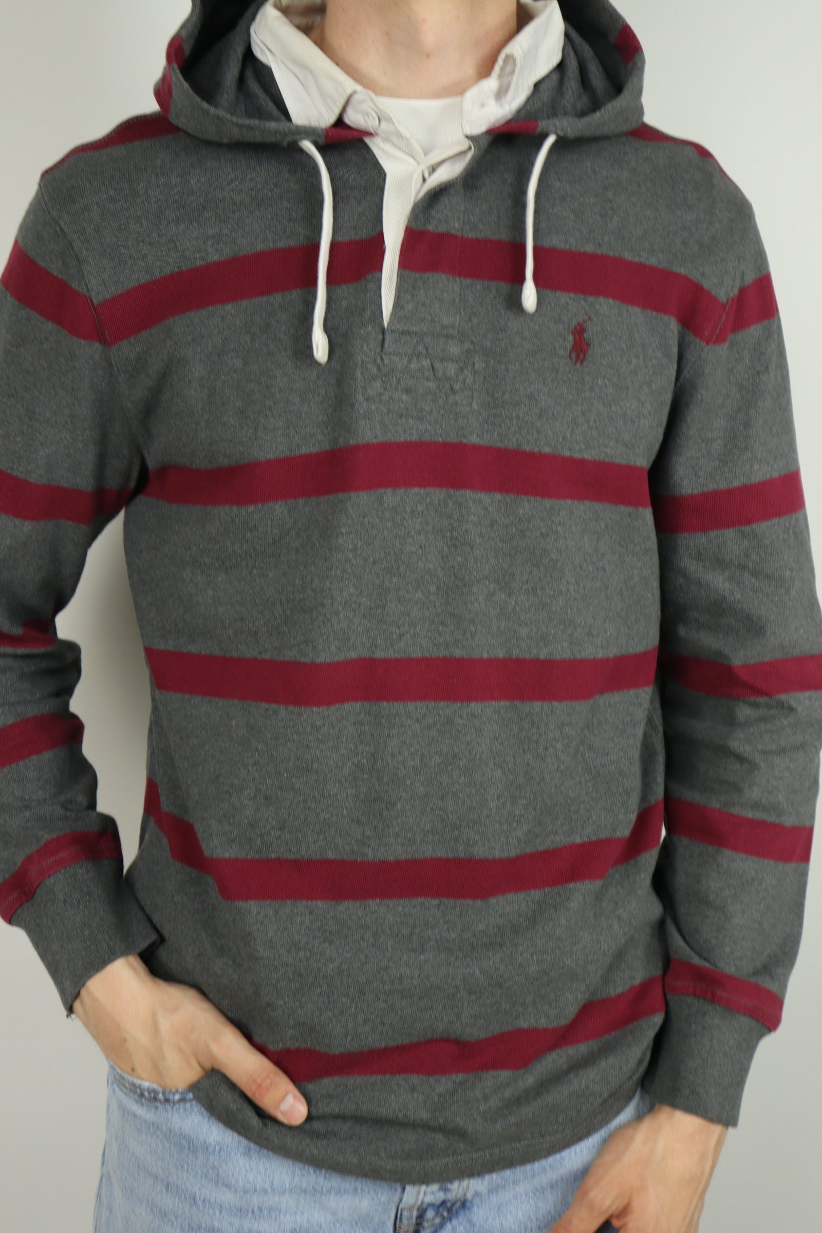 Ralph Lauren rugby polo sweater met capuchon - M