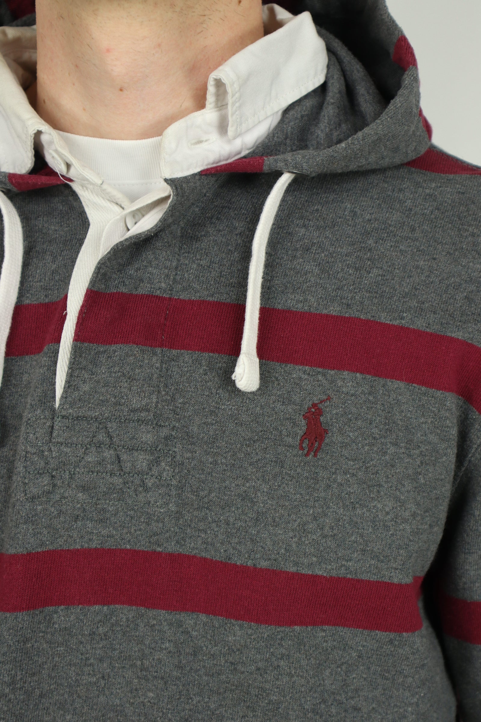 Ralph Lauren rugby polo sweater met capuchon - M
