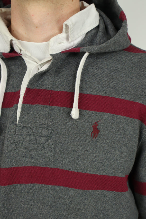 Ralph Lauren rugby polo sweater met capuchon - M