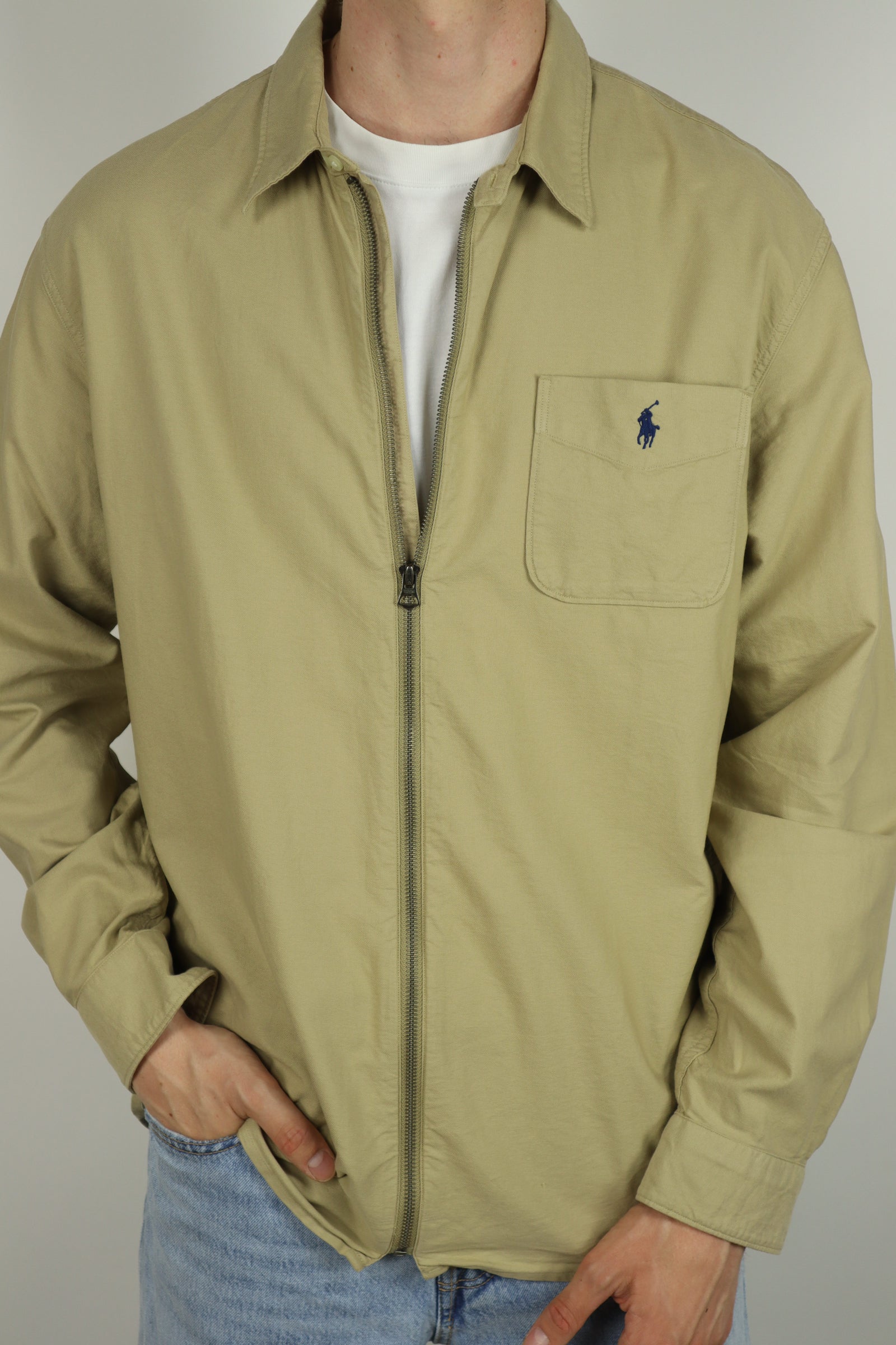 Ralph Lauren jas/overshirt met rits - L