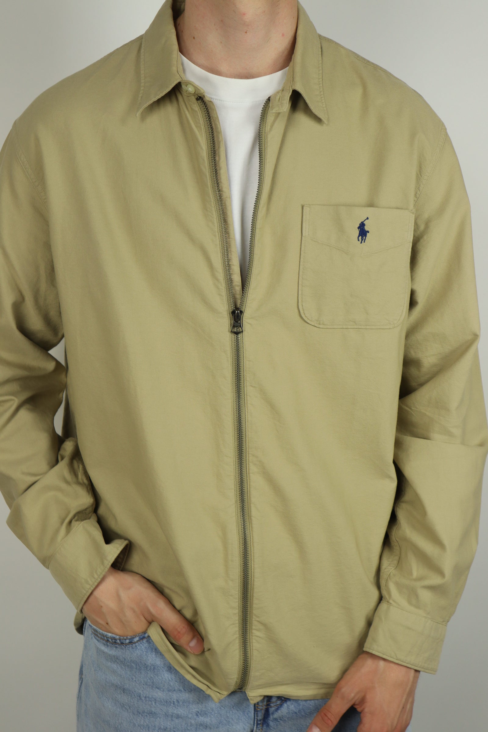 Ralph Lauren jas/overshirt met rits - L