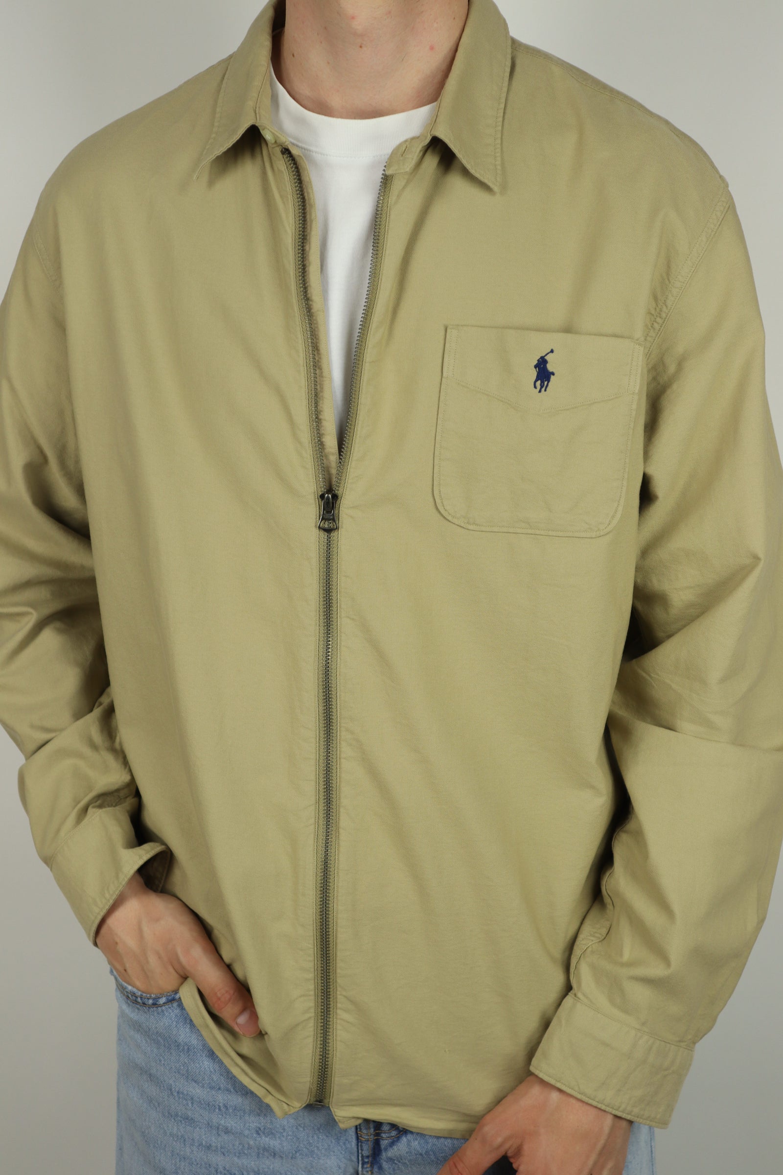 Ralph Lauren jas/overshirt met rits - L
