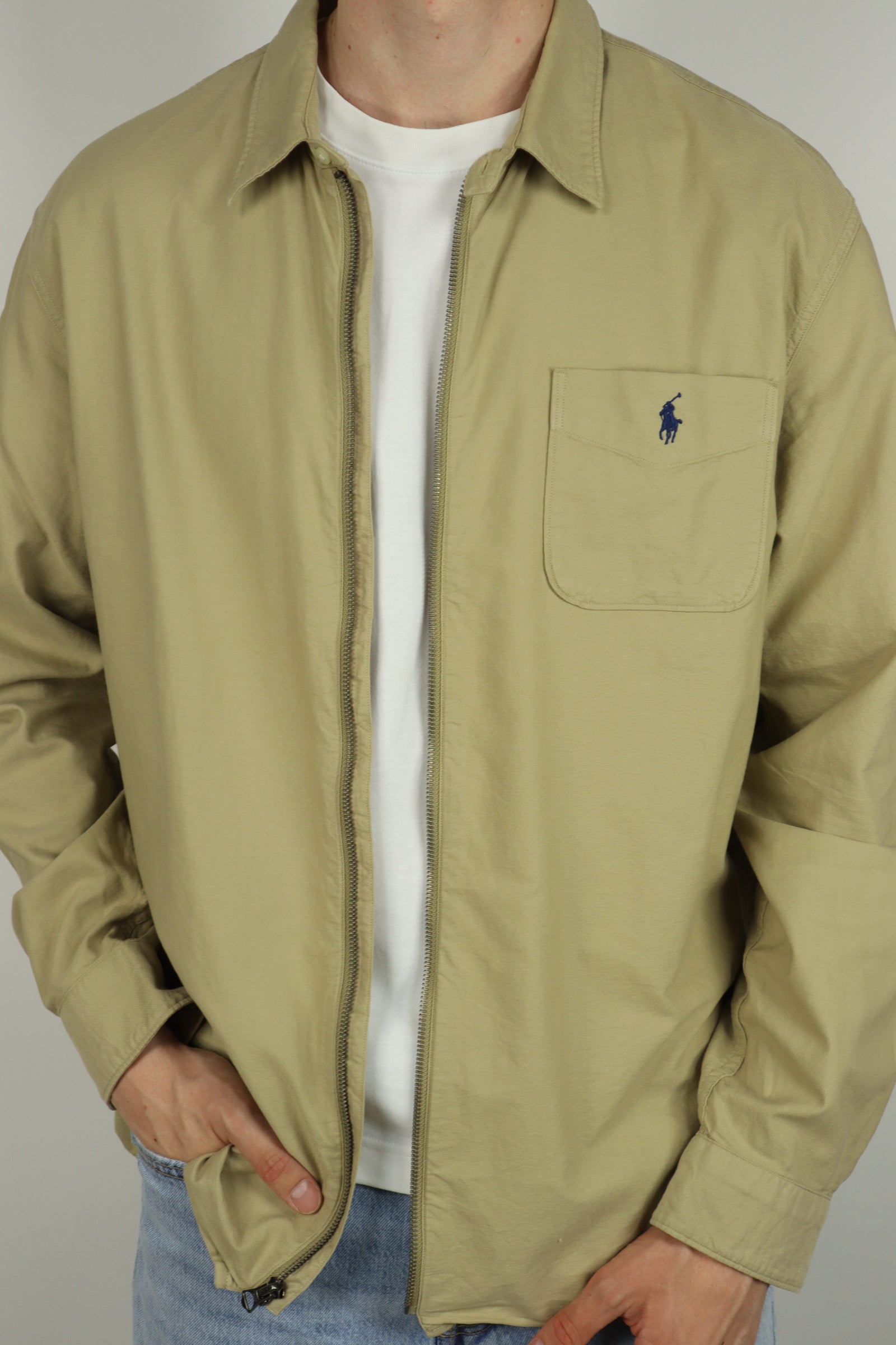 Ralph Lauren jas/overshirt met rits - L