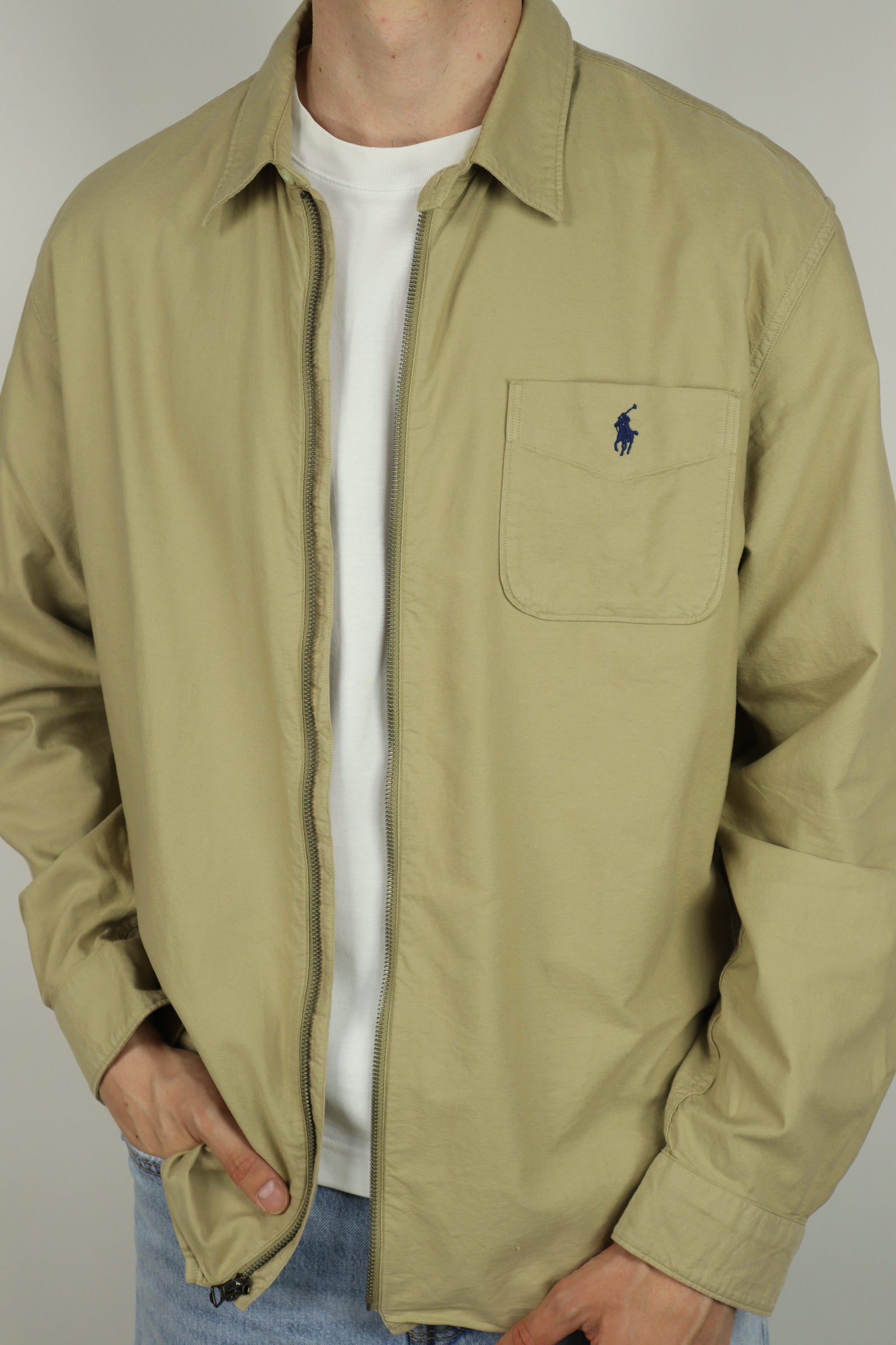 Ralph Lauren jas/overshirt met rits - L