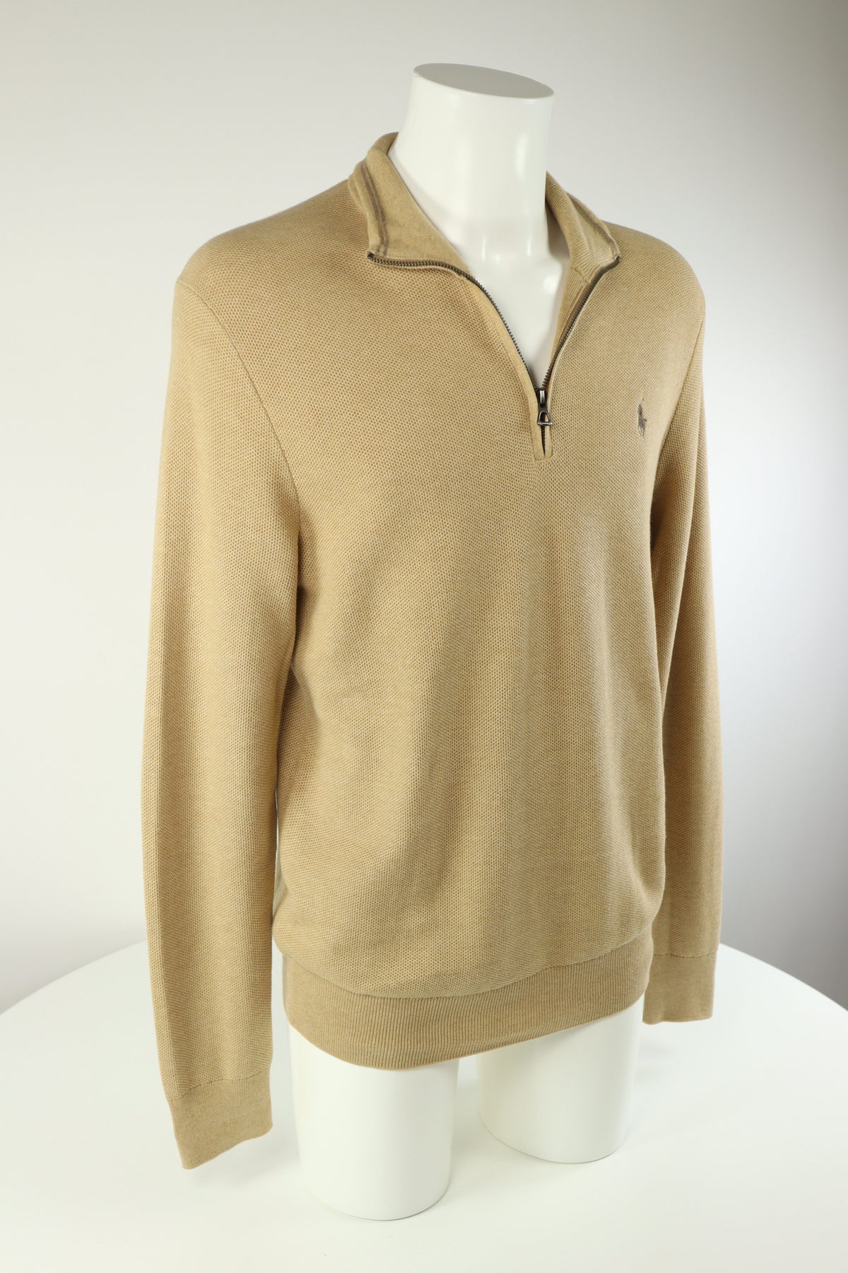 Ralph Lauren trui met kwart rits - M