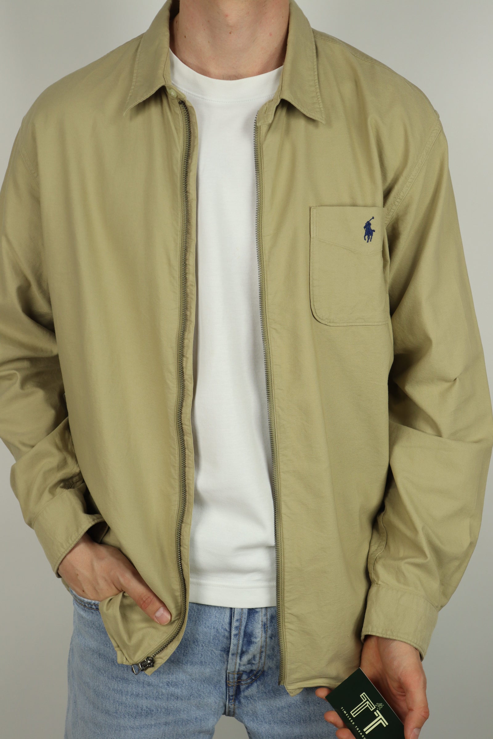 Ralph Lauren jas/overshirt met rits - L